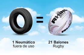 Recyclone Training Recycled Rugby Ball - Imagen 2